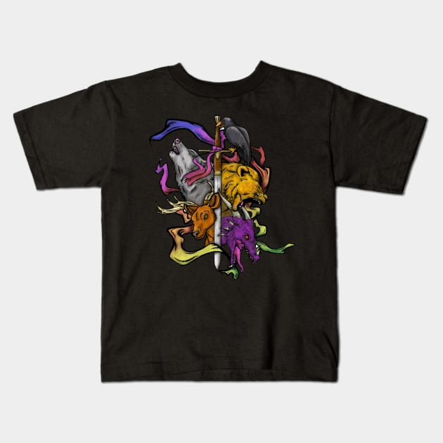 Heir to the Throne Kids T-Shirt by Beanzomatic